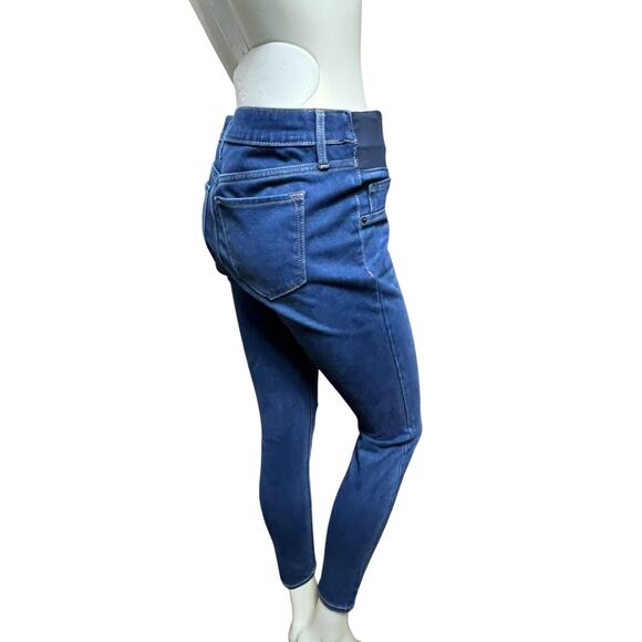 Old Navy Maternity Rockstar Super Skinny Jeans Low Panel Blue Denim - Picture 4 of 15